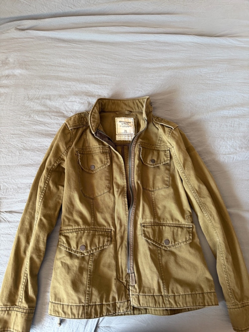 Abercrombie & Fitch Olive Utility Jacket